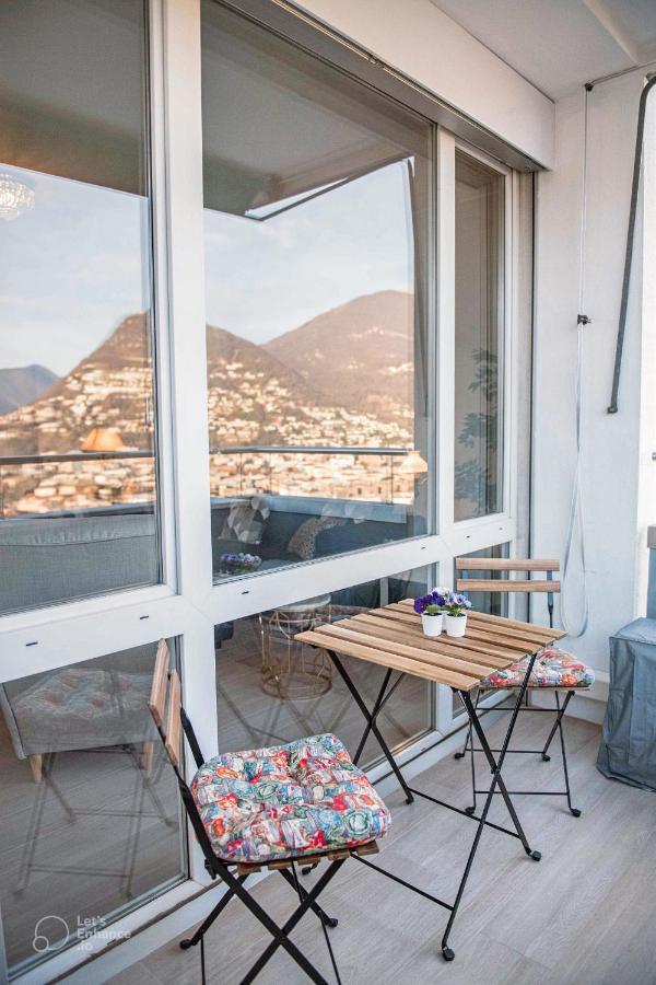 Lakeview Panorama Penthouse With Washer & Dryer Lugano Kültér fotó